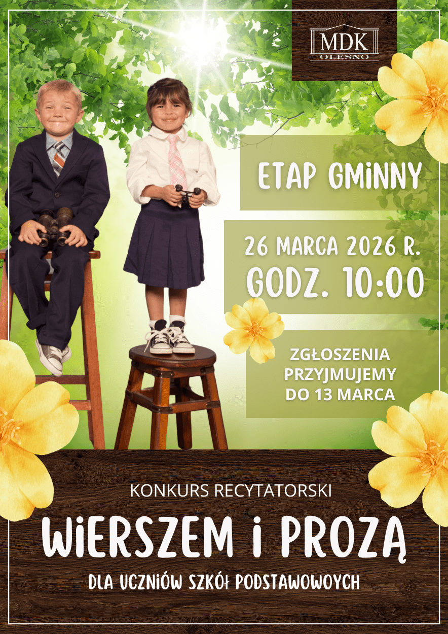 Konkursy recytatorskie – 3 plakaty