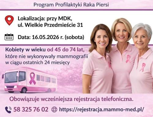 Bezpłatne badania mammograficzne
