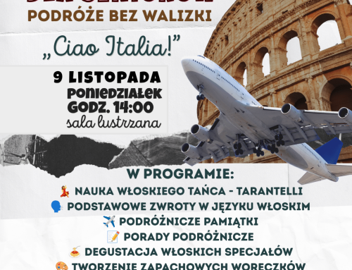 BEZPŁATNE WARSZTATY PODRÓŻNICZE DLA SENIORÓW